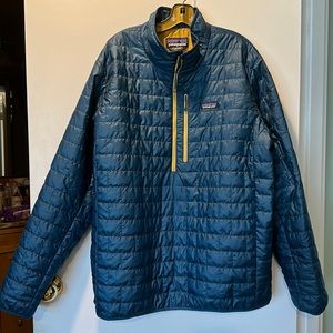 Patagonia Mens teal lightweight quilted shell